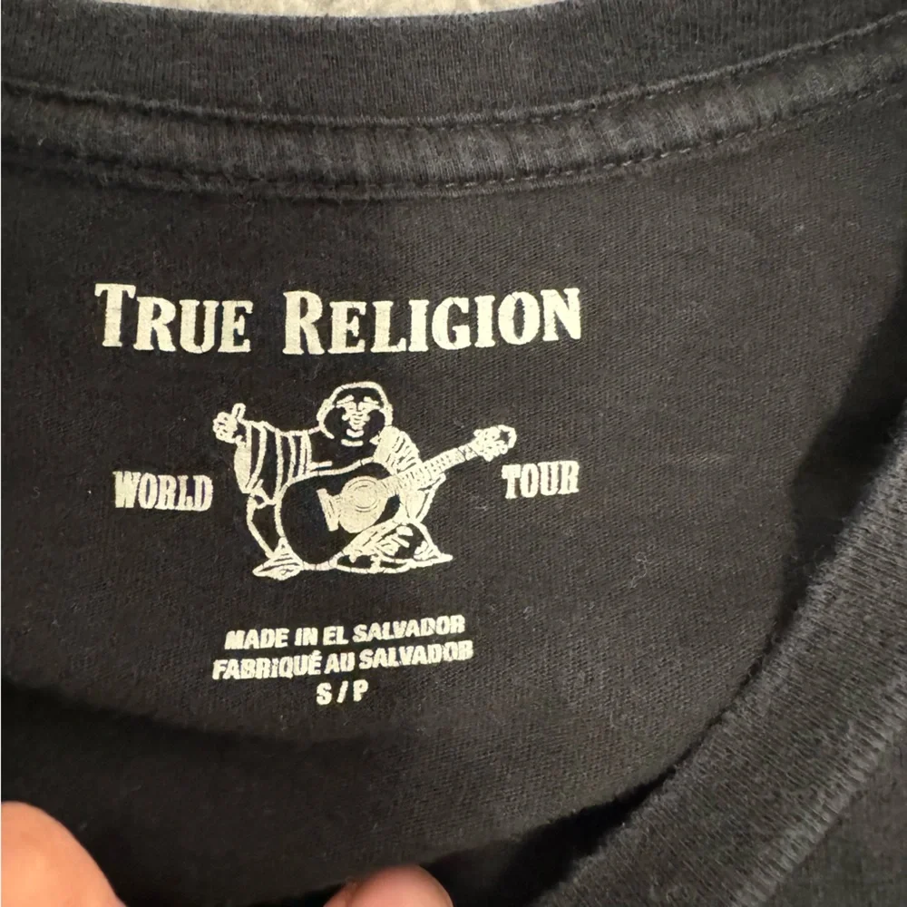 True Religion Autumn Winter World Tour‎ Men’s Shirt Size Small Black